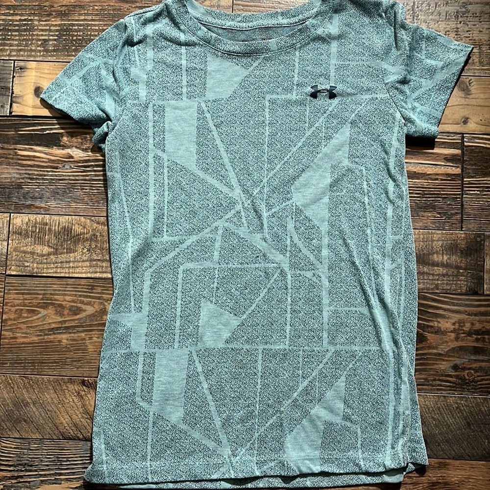 Teal colored Under Armour T shirt